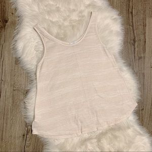 Halston Womens Neutral Cream Sleeveless Tank Top L